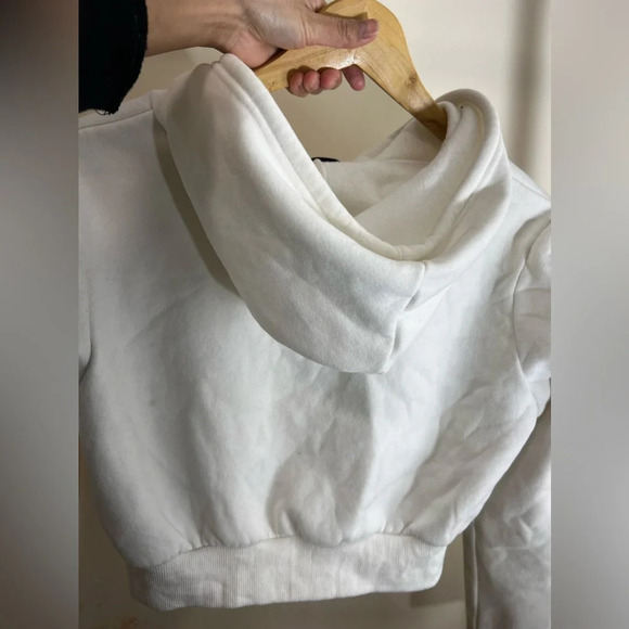 SHEIN White Hoodie Size M - Picture 6 of 6